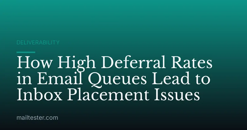 How High Deferral Rates in Email Queues Lead to Inbox Placement Issues