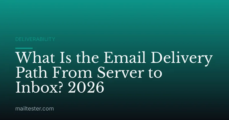 What Is the Email Delivery Path From Server to Inbox? 2026