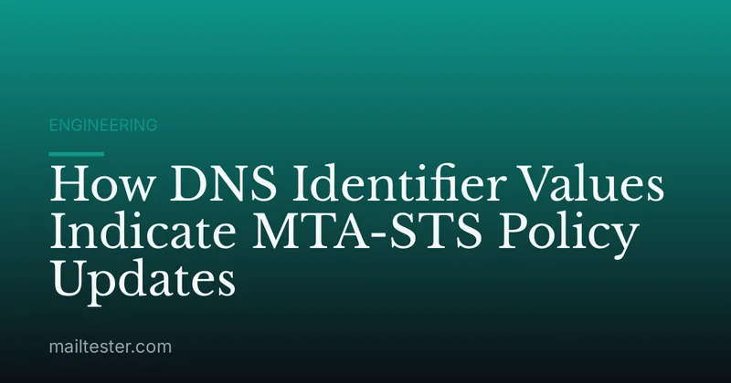 How DNS Identifier Values Indicate MTA-STS Policy Updates