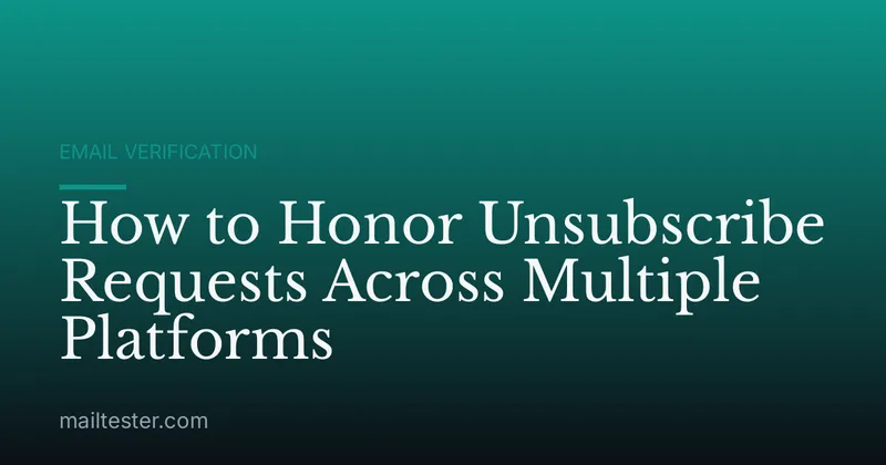 How to Honor Unsubscribe Requests Across Multiple Platforms