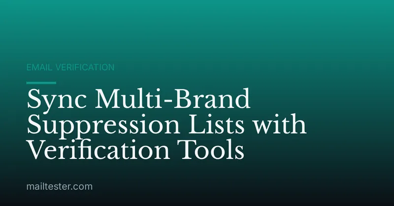 Sync Multi-Brand Suppression Lists with Verification Tools