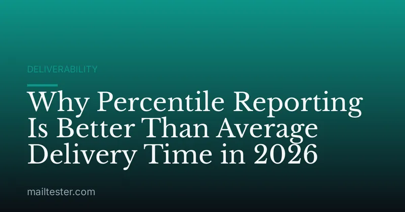 Why Percentile Reporting Is Better Than Average Delivery Time in 2026