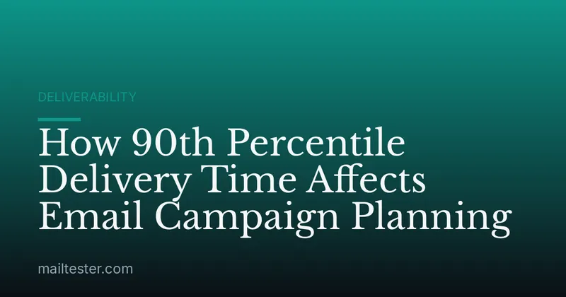 How 90th Percentile Delivery Time Affects Email Campaign Planning