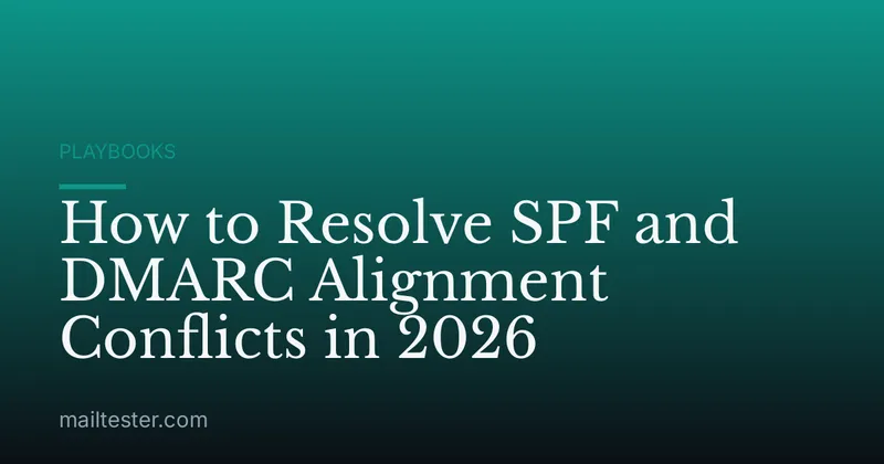 How to Resolve SPF and DMARC Alignment Conflicts in 2026