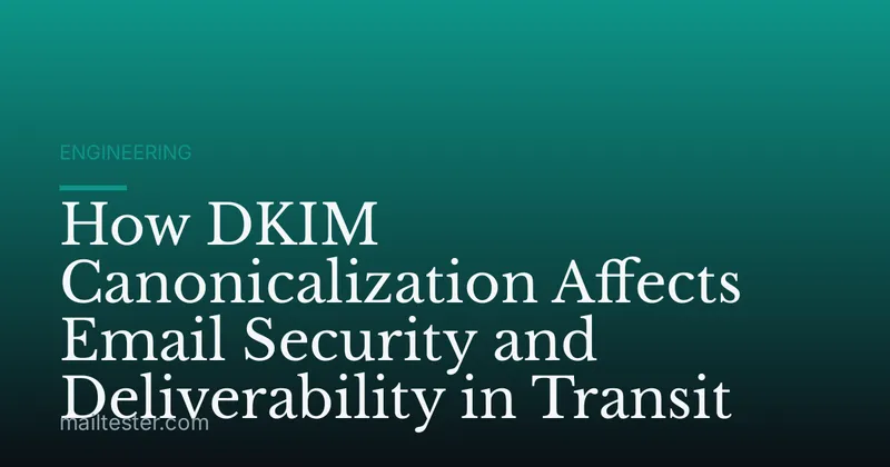 How DKIM Canonicalization Affects Email Security and Deliverability in Transit