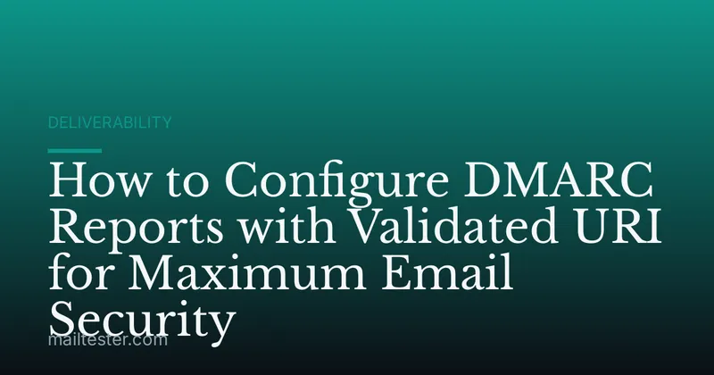 How to Configure DMARC Reports with Validated URI for Maximum Email Security