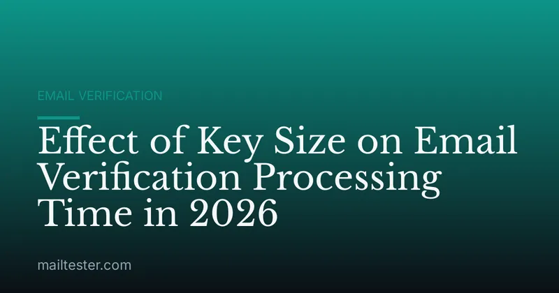 Effect of Key Size on Email Verification Processing Time in 2026