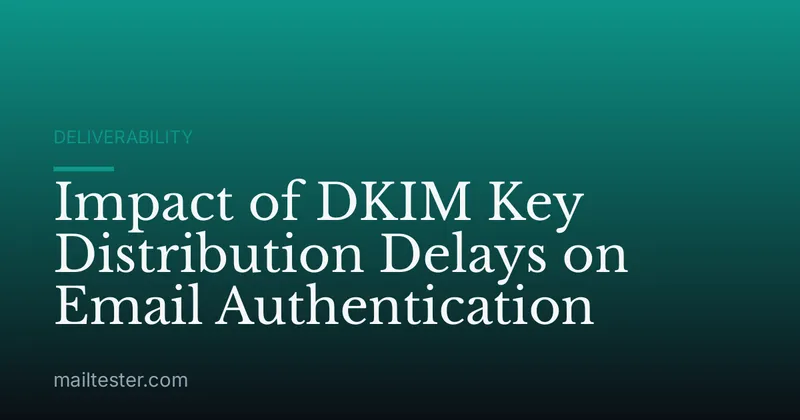 Impact of DKIM Key Distribution Delays on Email Authentication