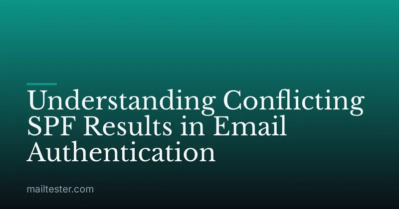 Understanding Conflicting SPF Results in Email Authentication