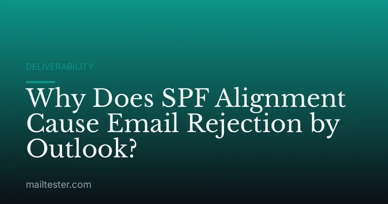 Why Does SPF Alignment Cause Email Rejection by Outlook?