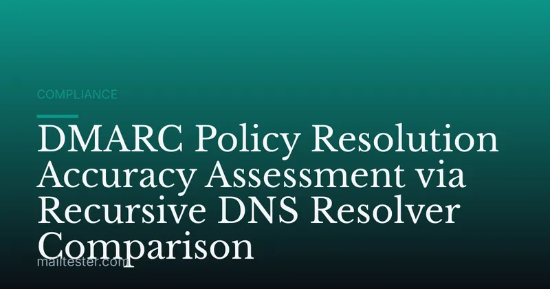 DMARC Policy Resolution Accuracy Assessment via Recursive DNS Resolver Comparison