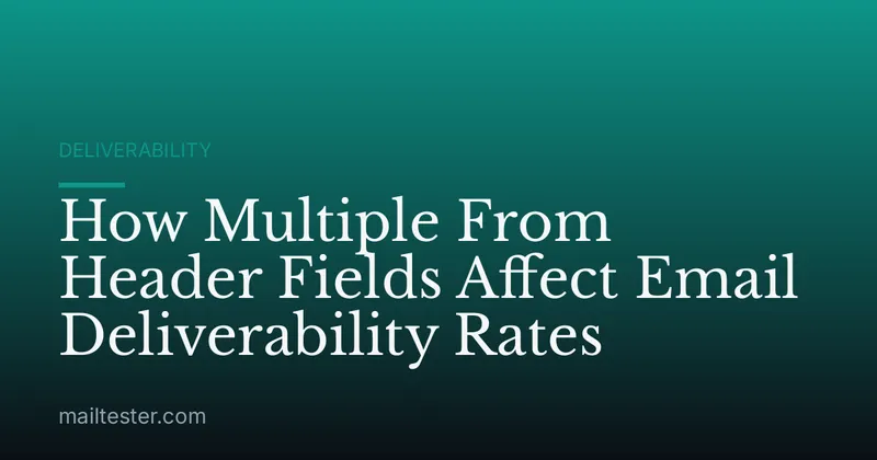 How Multiple From Header Fields Affect Email Deliverability Rates