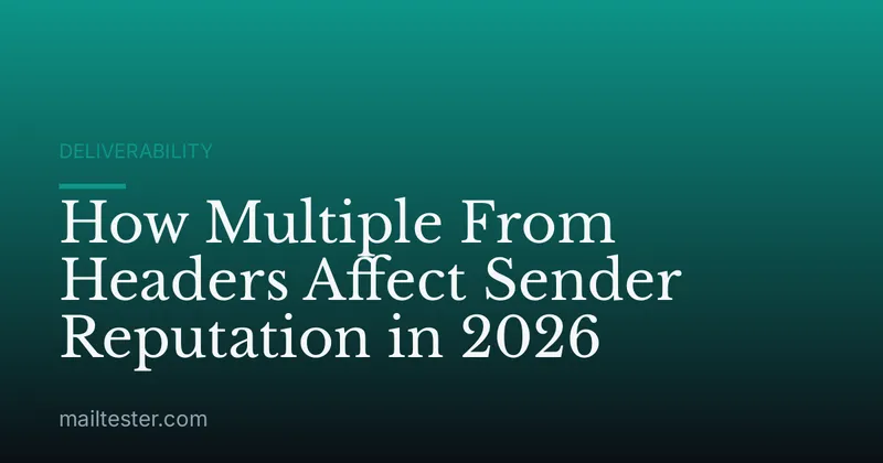 How Multiple From Headers Affect Sender Reputation in 2026