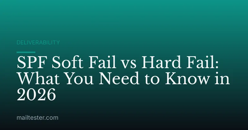 SPF Soft Fail vs Hard Fail: What You Need to Know in 2026