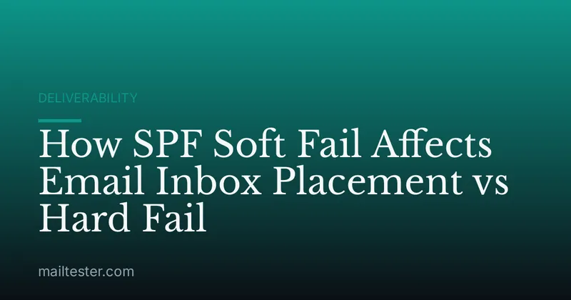 How SPF Soft Fail Affects Email Inbox Placement vs Hard Fail
