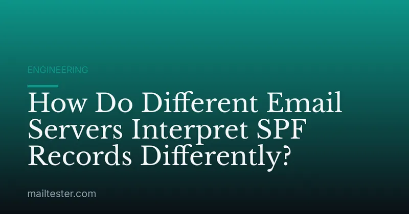 How Do Different Email Servers Interpret SPF Records Differently?