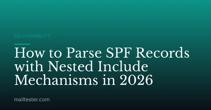 How to Parse SPF Records with Nested Include Mechanisms in 2026