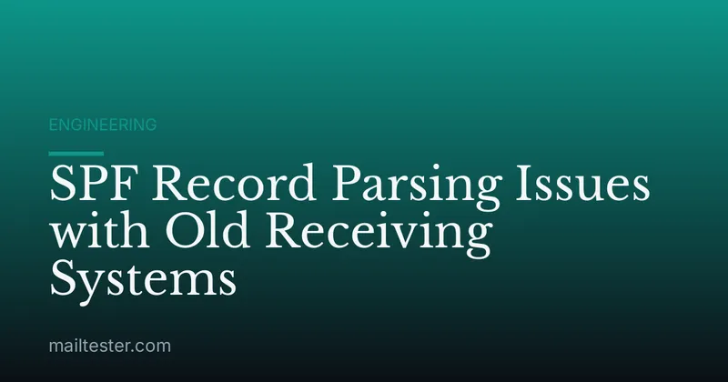 SPF Record Parsing Issues with Old Receiving Systems