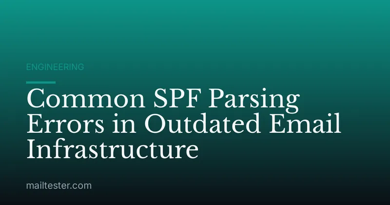 Common SPF Parsing Errors in Outdated Email Infrastructure