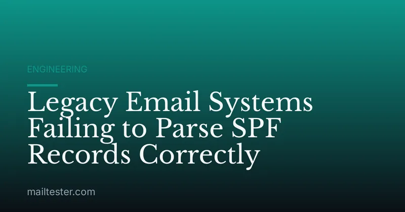 Legacy Email Systems Failing to Parse SPF Records Correctly