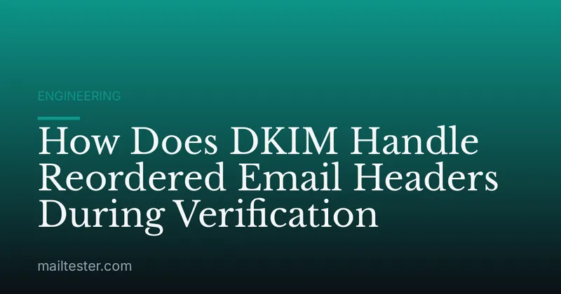 How Does DKIM Handle Reordered Email Headers During Verification