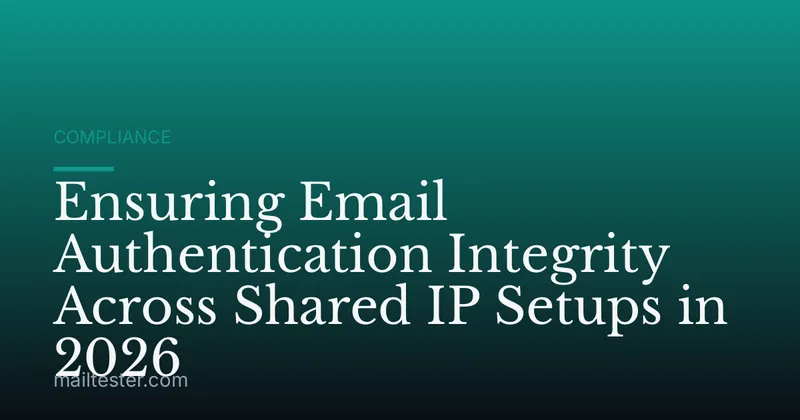 Ensuring Email Authentication Integrity Across Shared IP Setups in 2026
