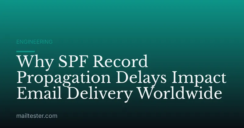 Why SPF Record Propagation Delays Impact Email Delivery Worldwide