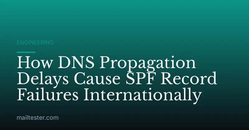 How DNS Propagation Delays Cause SPF Record Failures Internationally