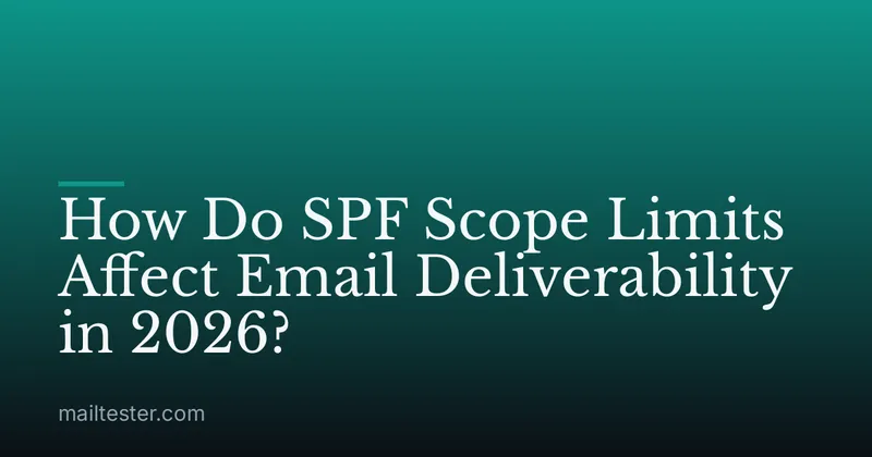 How Do SPF Scope Limits Affect Email Deliverability in 2026?