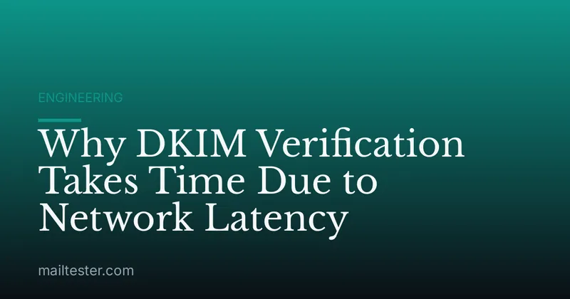 Why DKIM Verification Takes Time Due to Network Latency