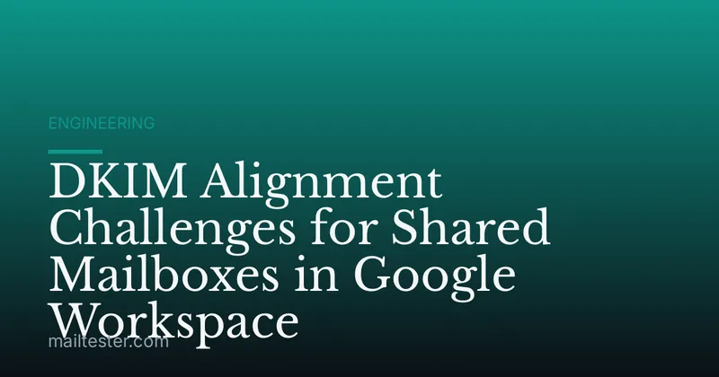 DKIM Alignment Challenges for Shared Mailboxes in Google Workspace