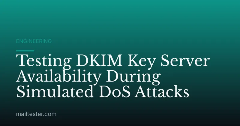 Testing DKIM Key Server Availability During Simulated DoS Attacks