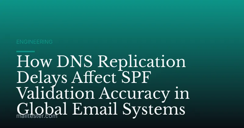 How DNS Replication Delays Affect SPF Validation Accuracy in Global Email Systems