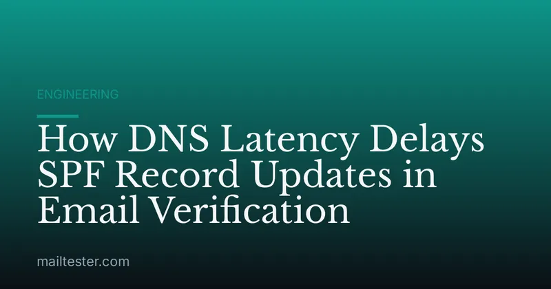 How DNS Latency Delays SPF Record Updates in Email Verification