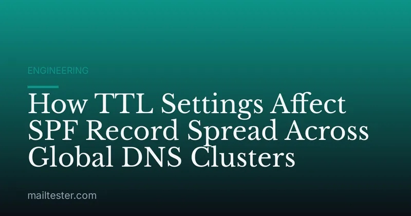 How TTL Settings Affect SPF Record Spread Across Global DNS Clusters