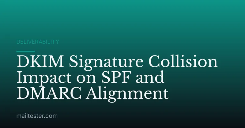 DKIM Signature Collision Impact on SPF and DMARC Alignment