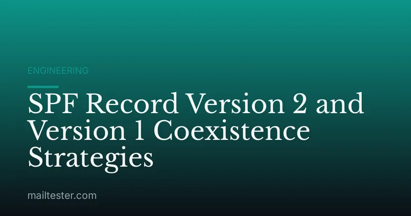 SPF Record Version 2 and Version 1 Coexistence Strategies