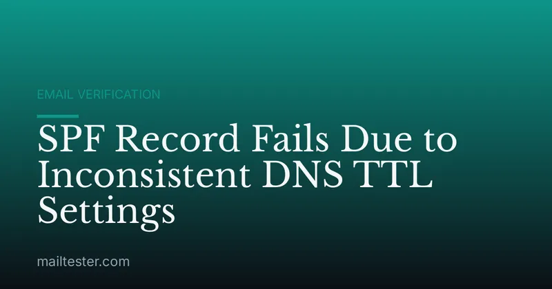 SPF Record Fails Due to Inconsistent DNS TTL Settings