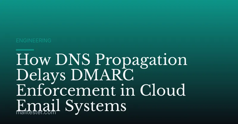 How DNS Propagation Delays DMARC Enforcement in Cloud Email Systems