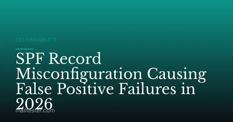 SPF Record Misconfiguration Causing False Positive Failures in 2026