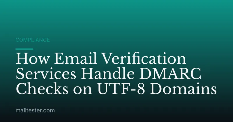How Email Verification Services Handle DMARC Checks on UTF-8 Domains