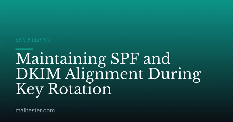 Maintaining SPF and DKIM Alignment During Key Rotation