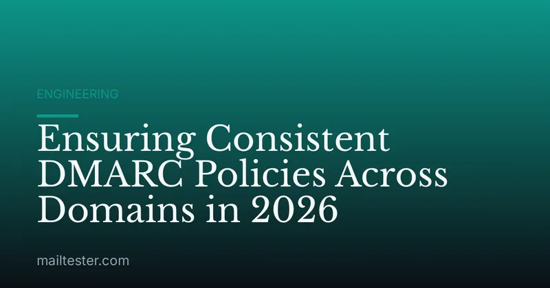 Ensuring Consistent DMARC Policies Across Domains in 2026