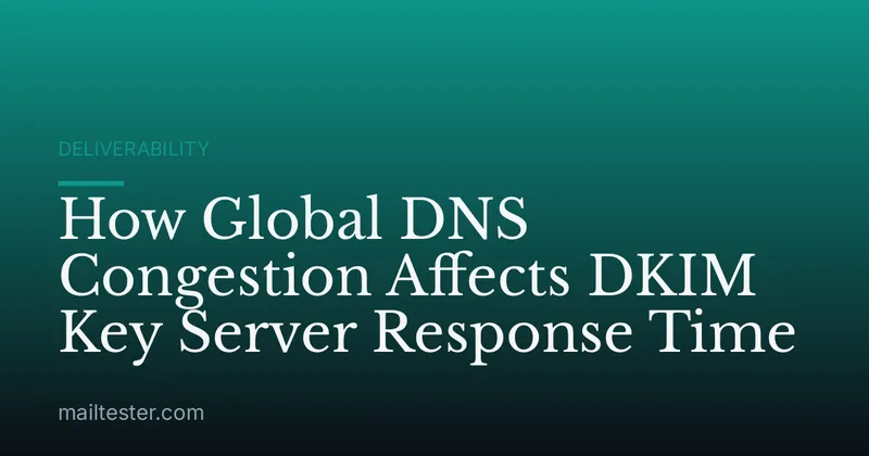 How Global DNS Congestion Affects DKIM Key Server Response Time
