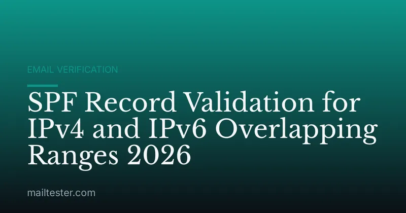 SPF Record Validation for IPv4 and IPv6 Overlapping Ranges 2026