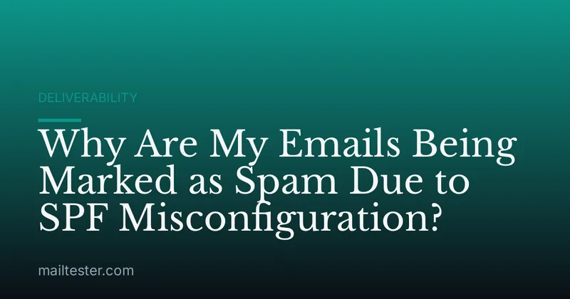 Why Are My Emails Being Marked as Spam Due to SPF Misconfiguration?