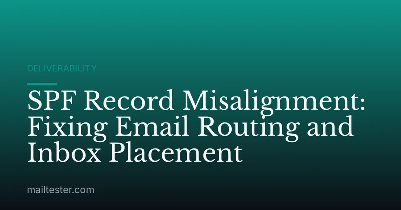 SPF Record Misalignment: Fixing Email Routing and Inbox Placement