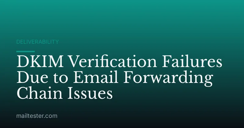 DKIM Verification Failures Due to Email Forwarding Chain Issues