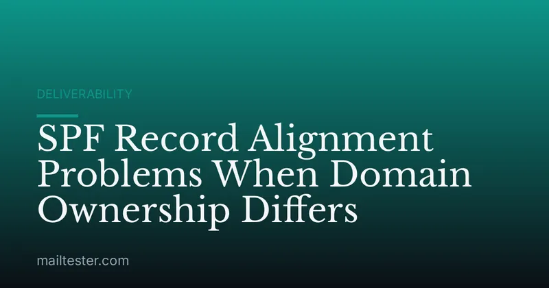SPF Record Alignment Problems When Domain Ownership Differs