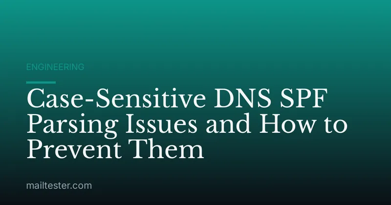 Case-Sensitive DNS SPF Parsing Issues and How to Prevent Them
